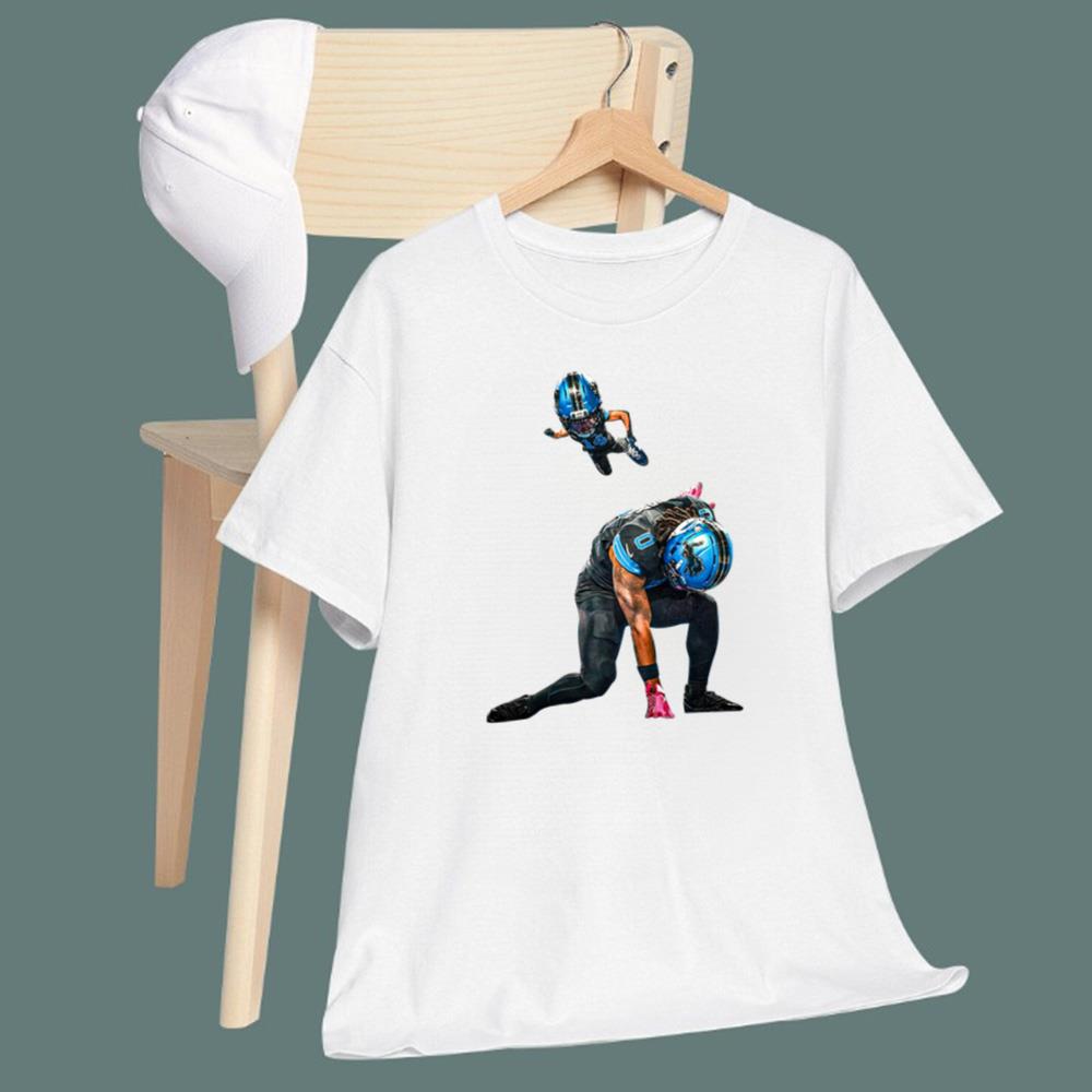 Amon Ra St. Brown And RB Jahmyr Gibbs Pulled Off A Super Hero Funny T-Shirt