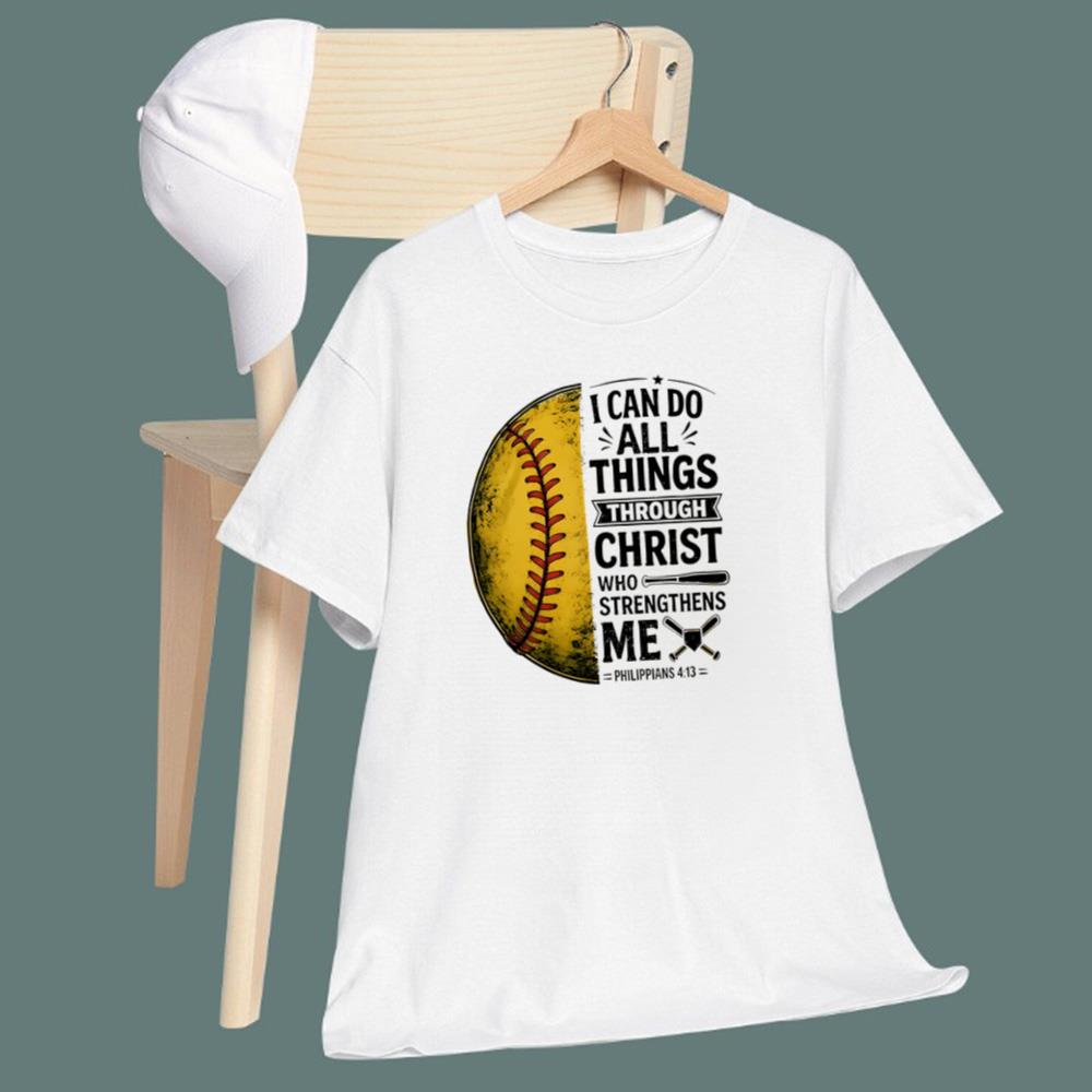 Baseball I Can Do All Things Through Christ T-Shirt