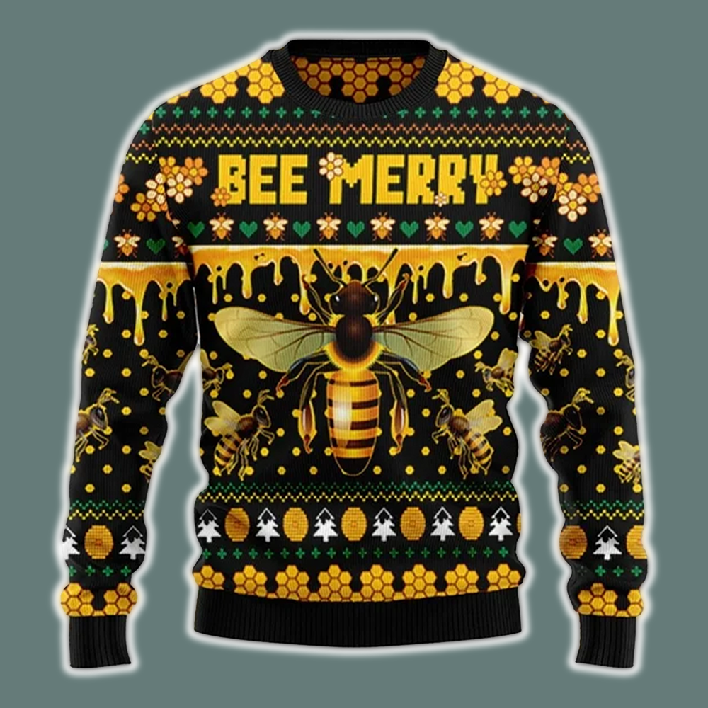 Bee Merry Ugly Christmas Sweater