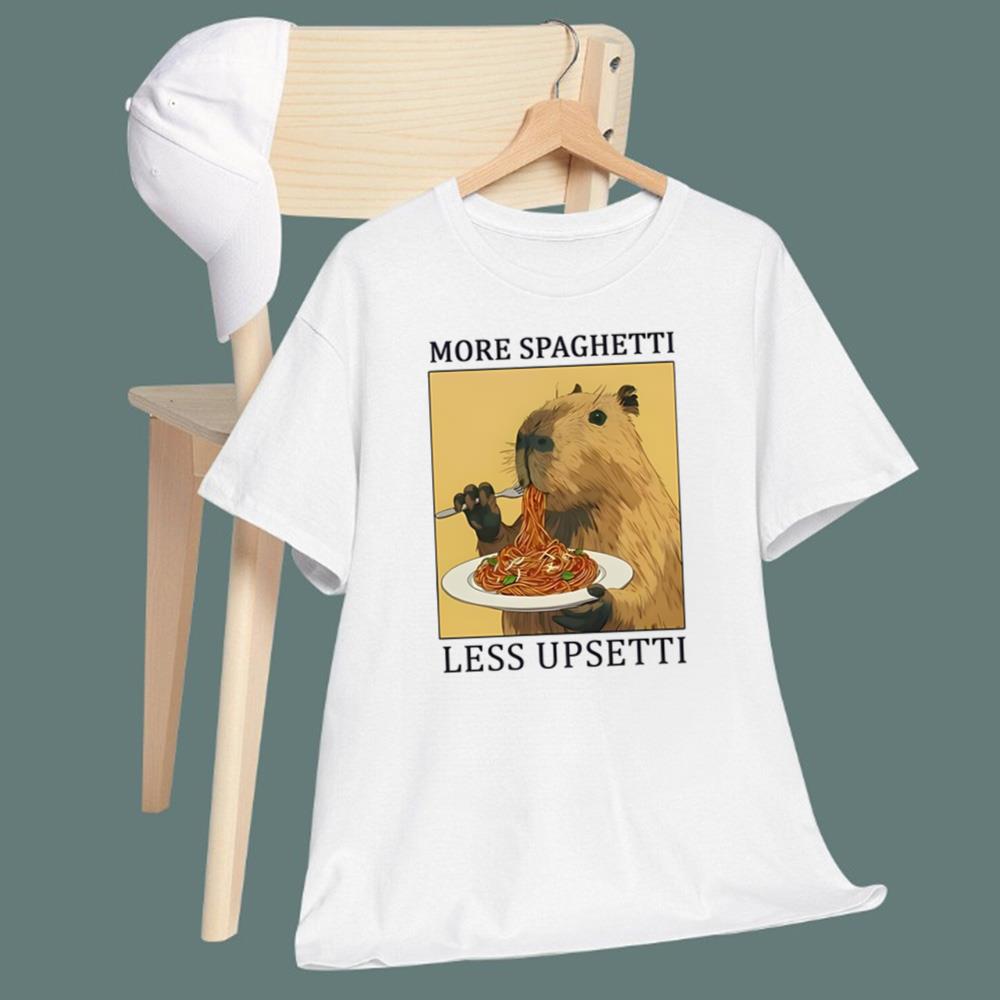 Capybara More Spaghetti Less Upsetti T-Shirt