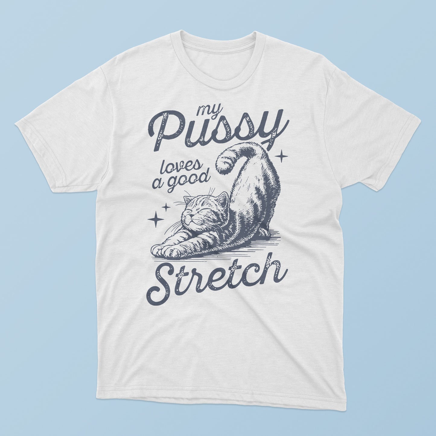 Cat My Pussy Loves A Good Stretch T-Shirt