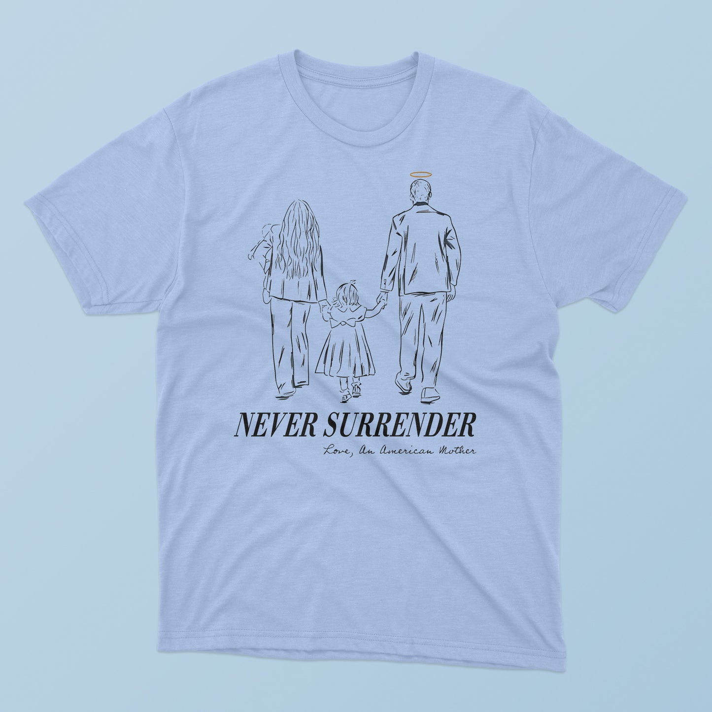 Charlie Kirk Never Surrender An American Mother T-Shirt