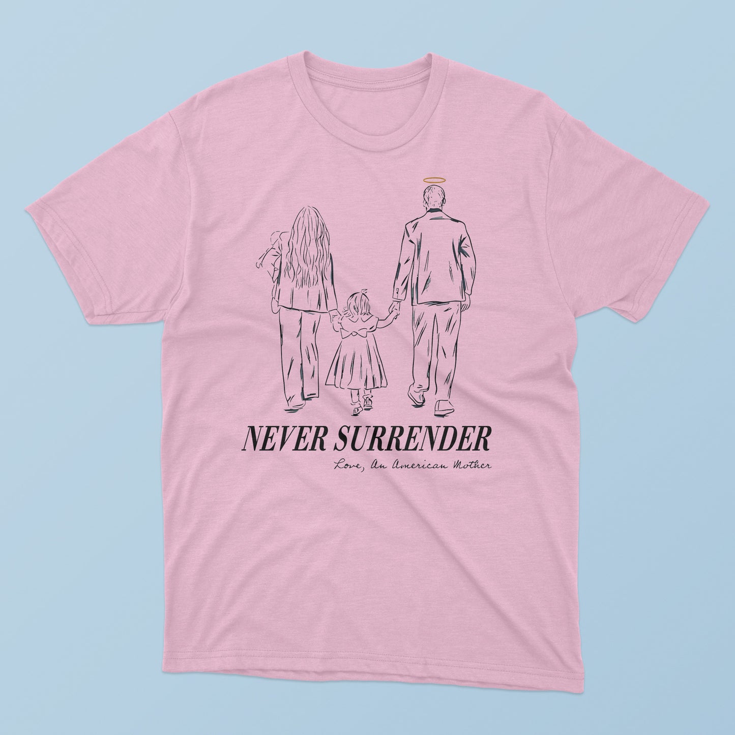 Charlie Kirk Never Surrender An American Mother T-Shirt