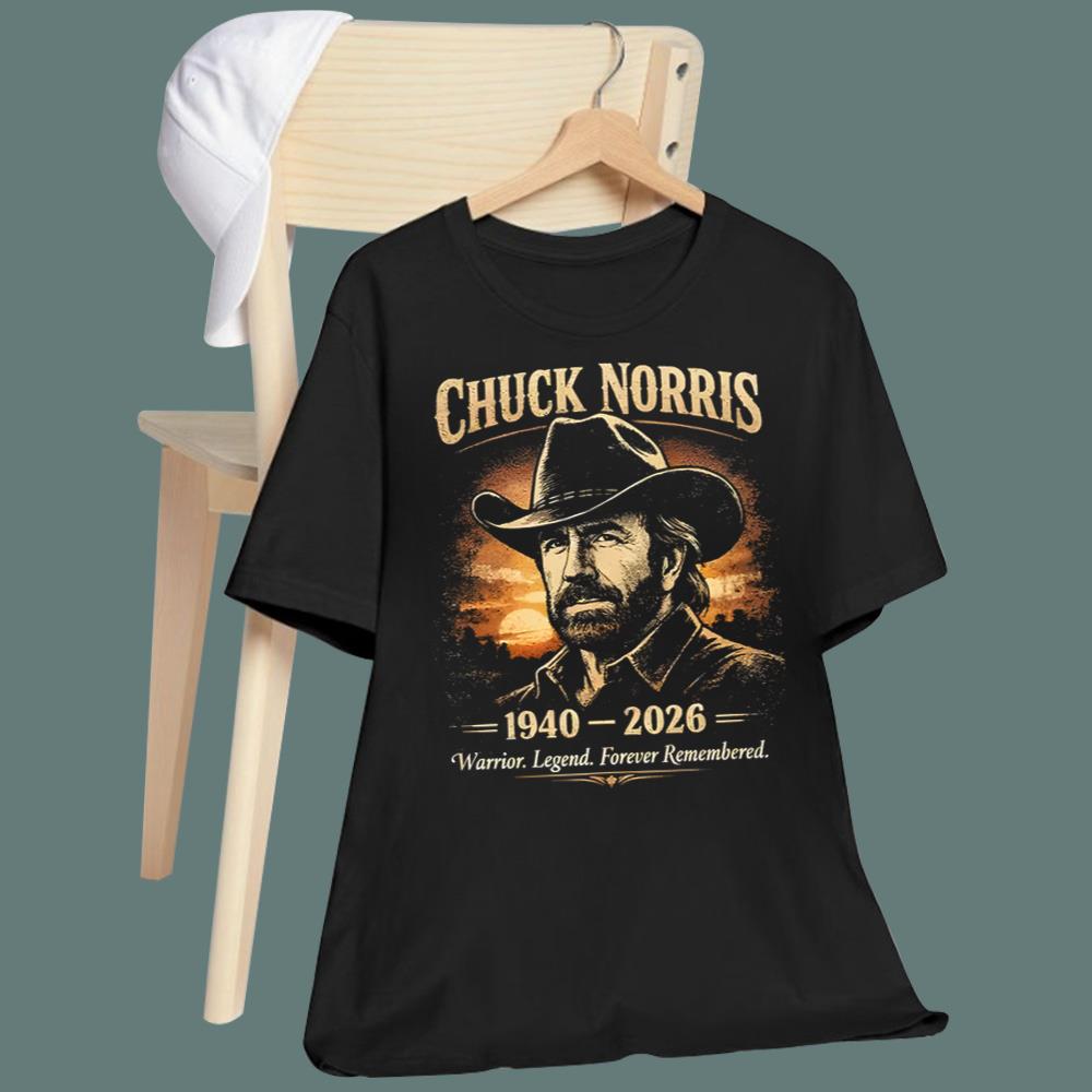 Chuck Norris 1940 2026 Warrior Legend Forever Remembered T-Shirt