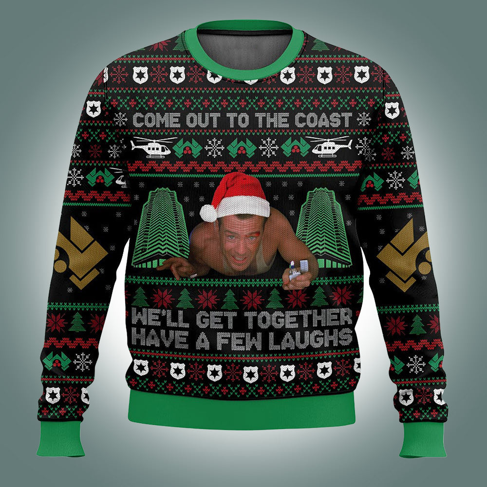 Come Out To The Coast We’ll Get Together Have A Few Laughs Ugly Christmas Sweater