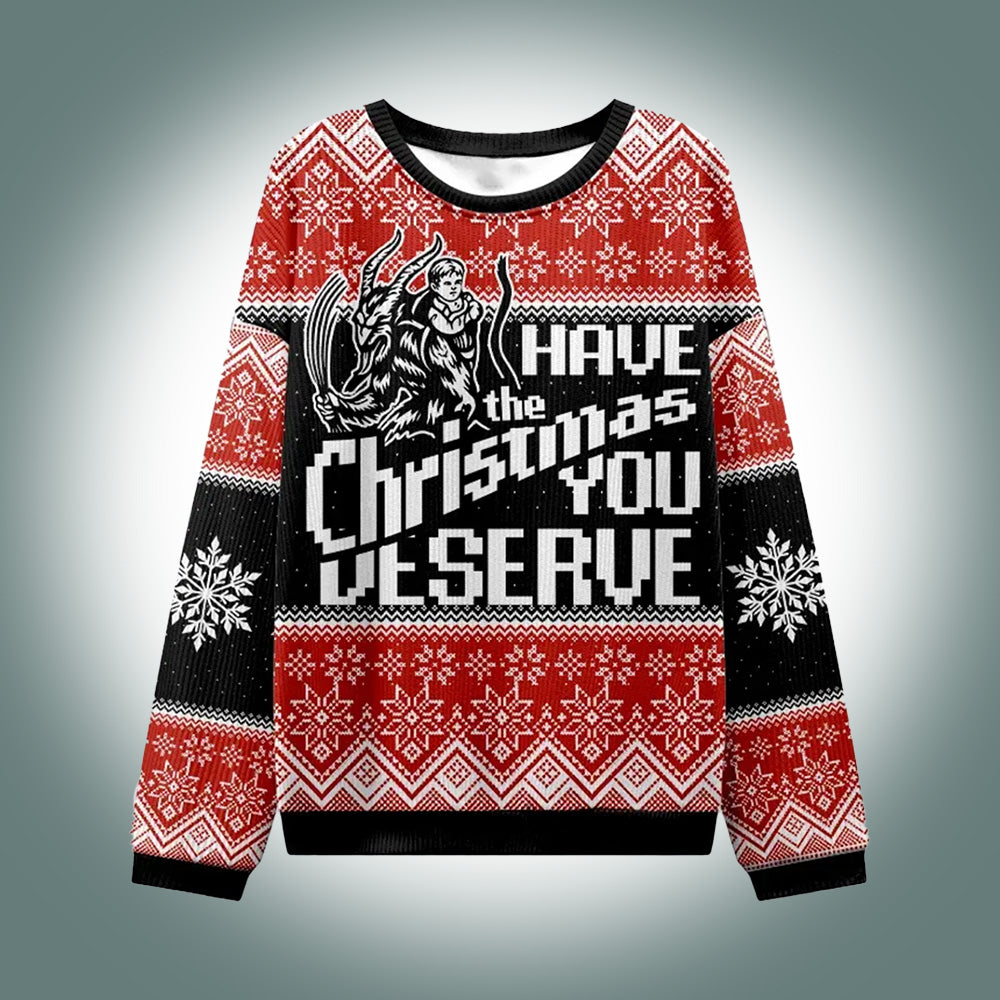 Cowboy Possum Ugly Christmas Sweater