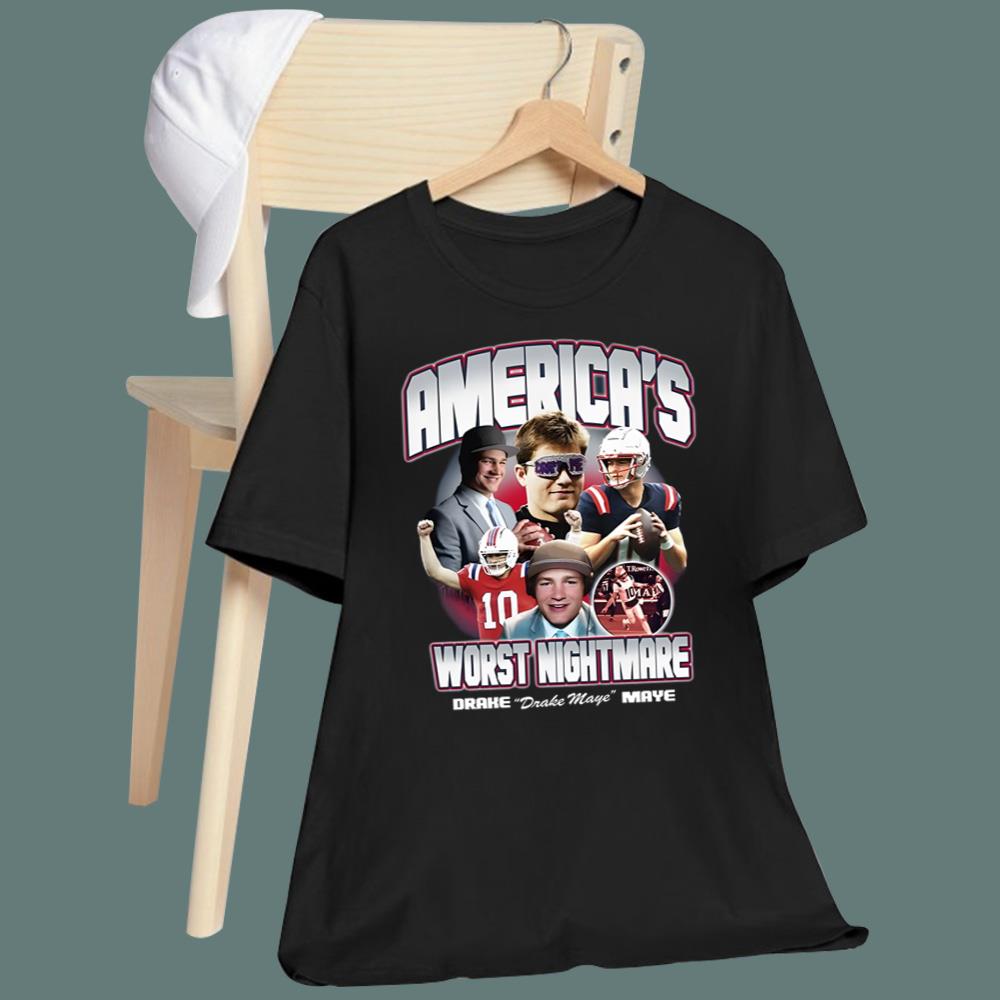 Drake Maye America's Worst Nightmare T-Shirt