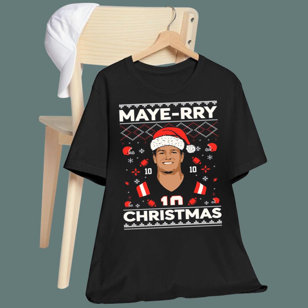 Drake Maye Maye-rry Christmas Sweatshirt