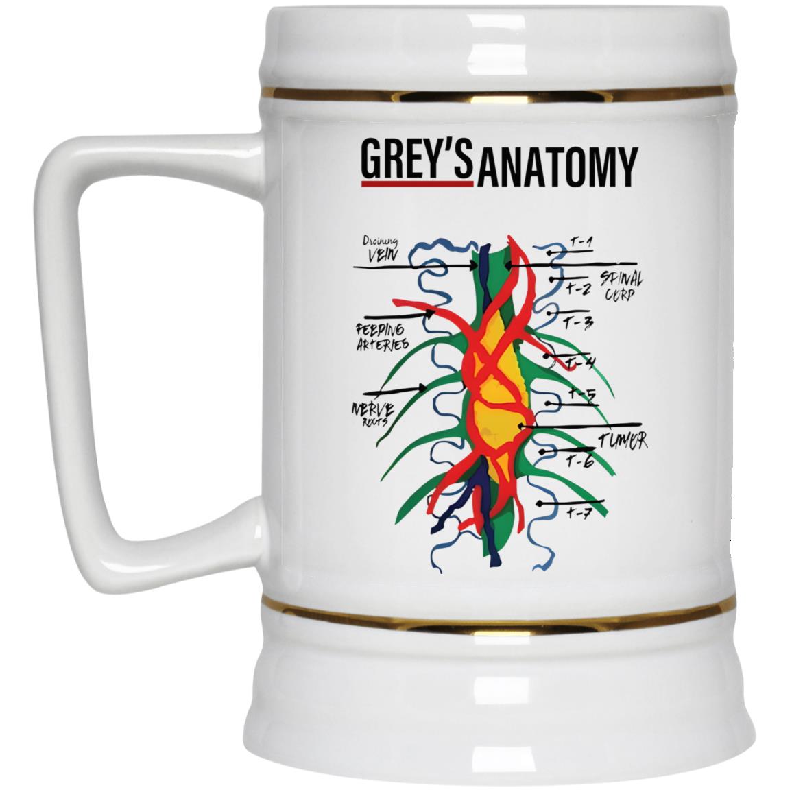 Grey's Anatomy Vien Spial Corp Feeping Arteries Mug