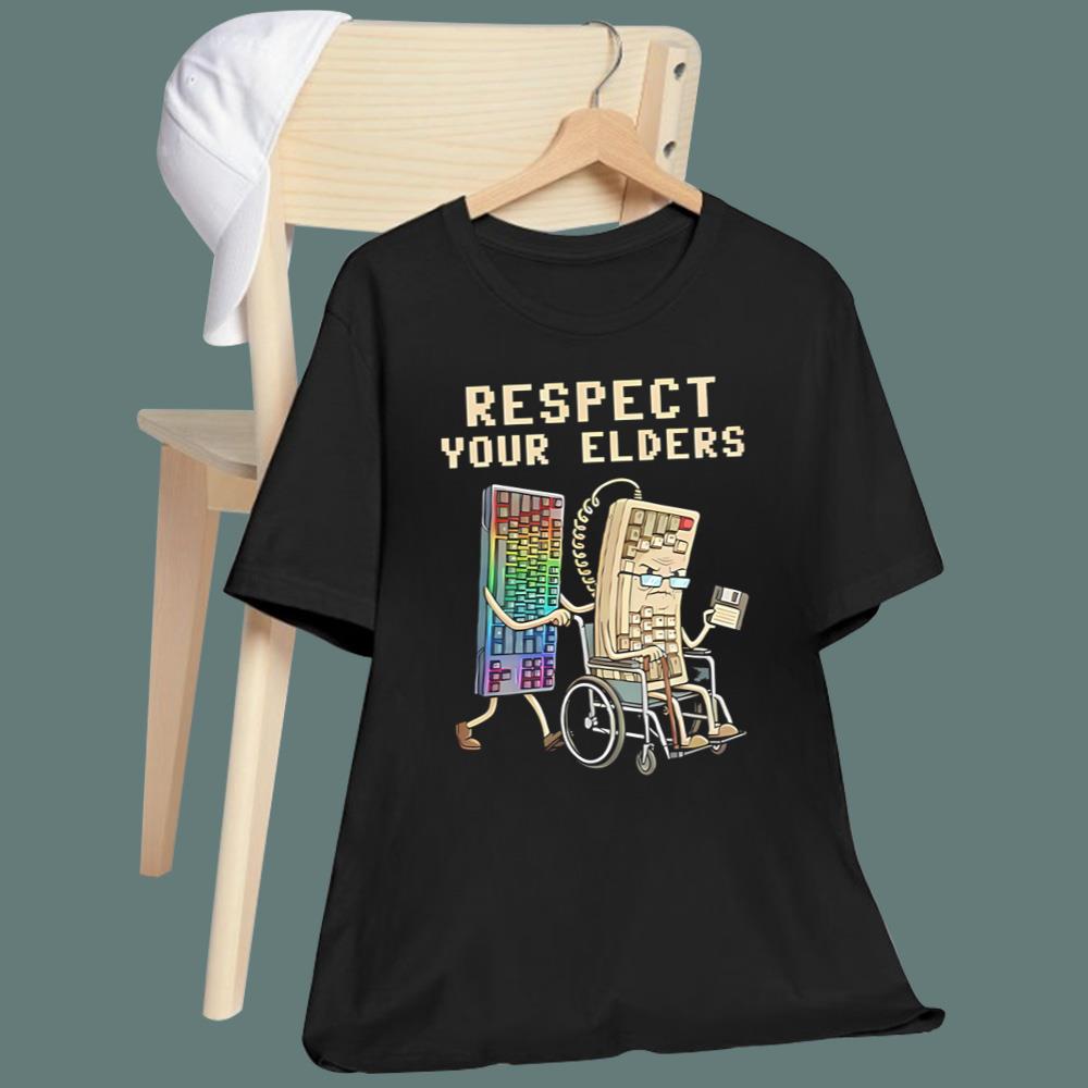 Keyboard Respect Your Elders T-Shirt