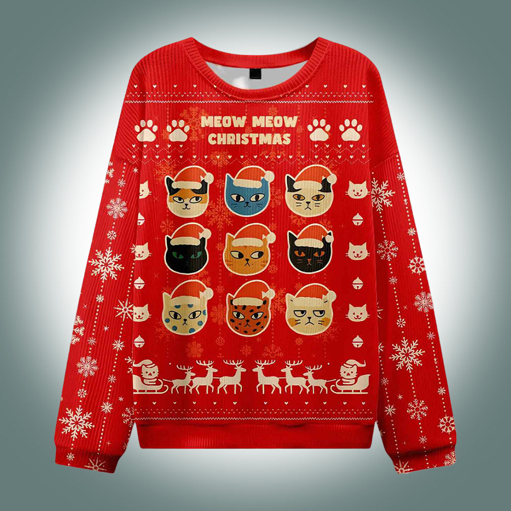 Meow Meow Christmas Ugly Sweater
