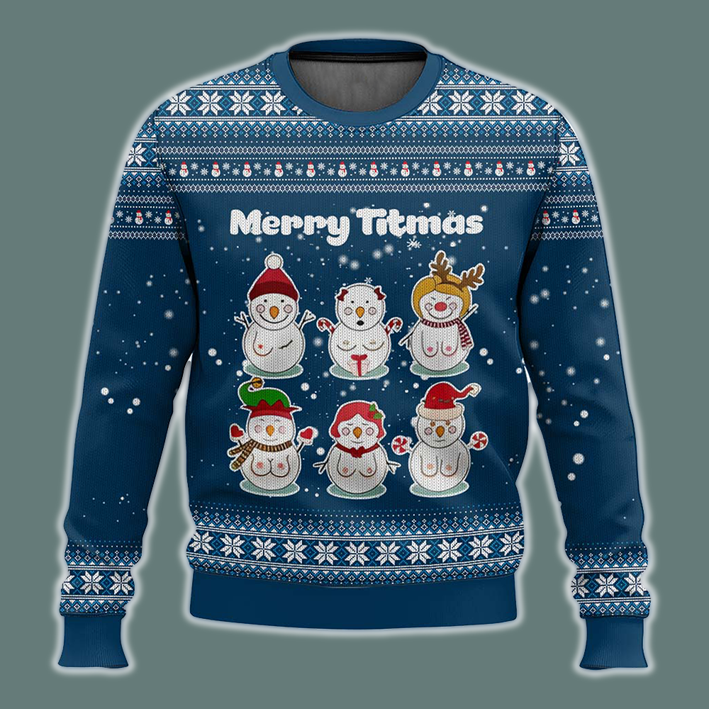 Merry Titmas Ugly Christmas Sweater