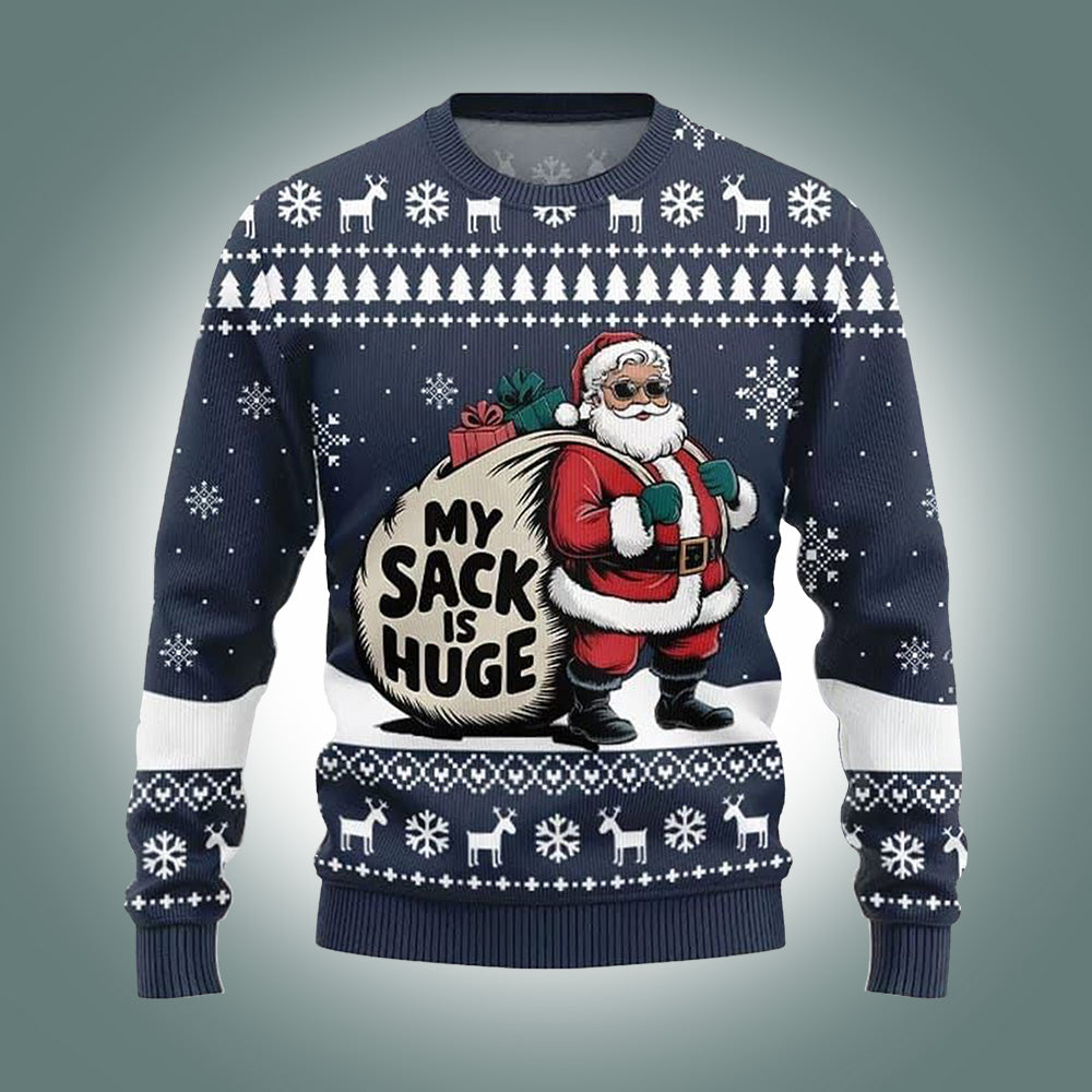 My Sack Is Huge Ugly Christmas Sweater