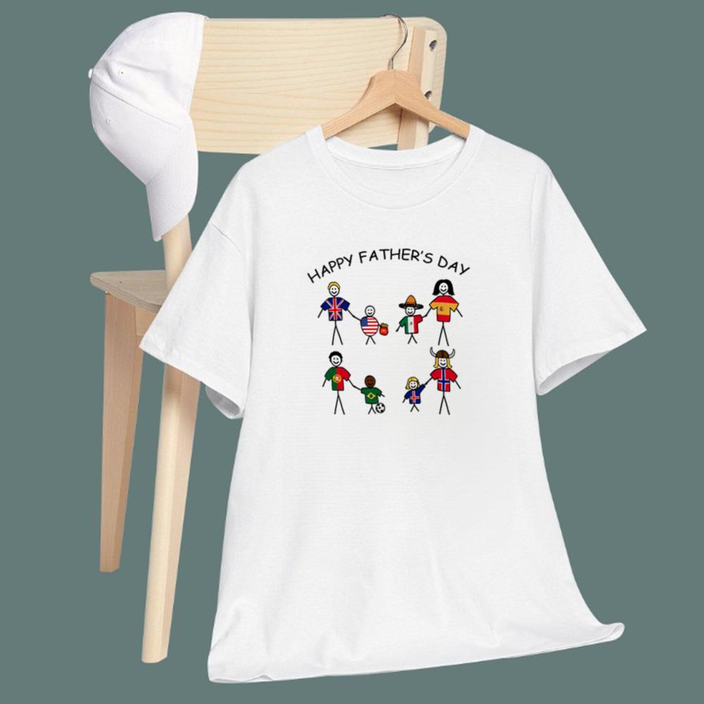 Portugal Spain Happy Father's Day T-Shirt