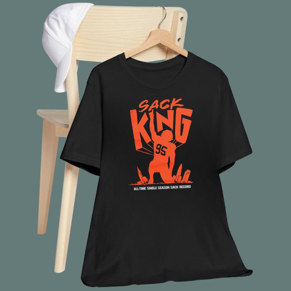 Sack King All Time Single Season Sack Record T-Shirt