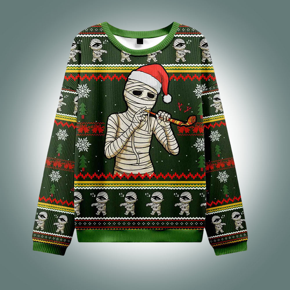 Santa Mummy Ugly Christmas Sweater