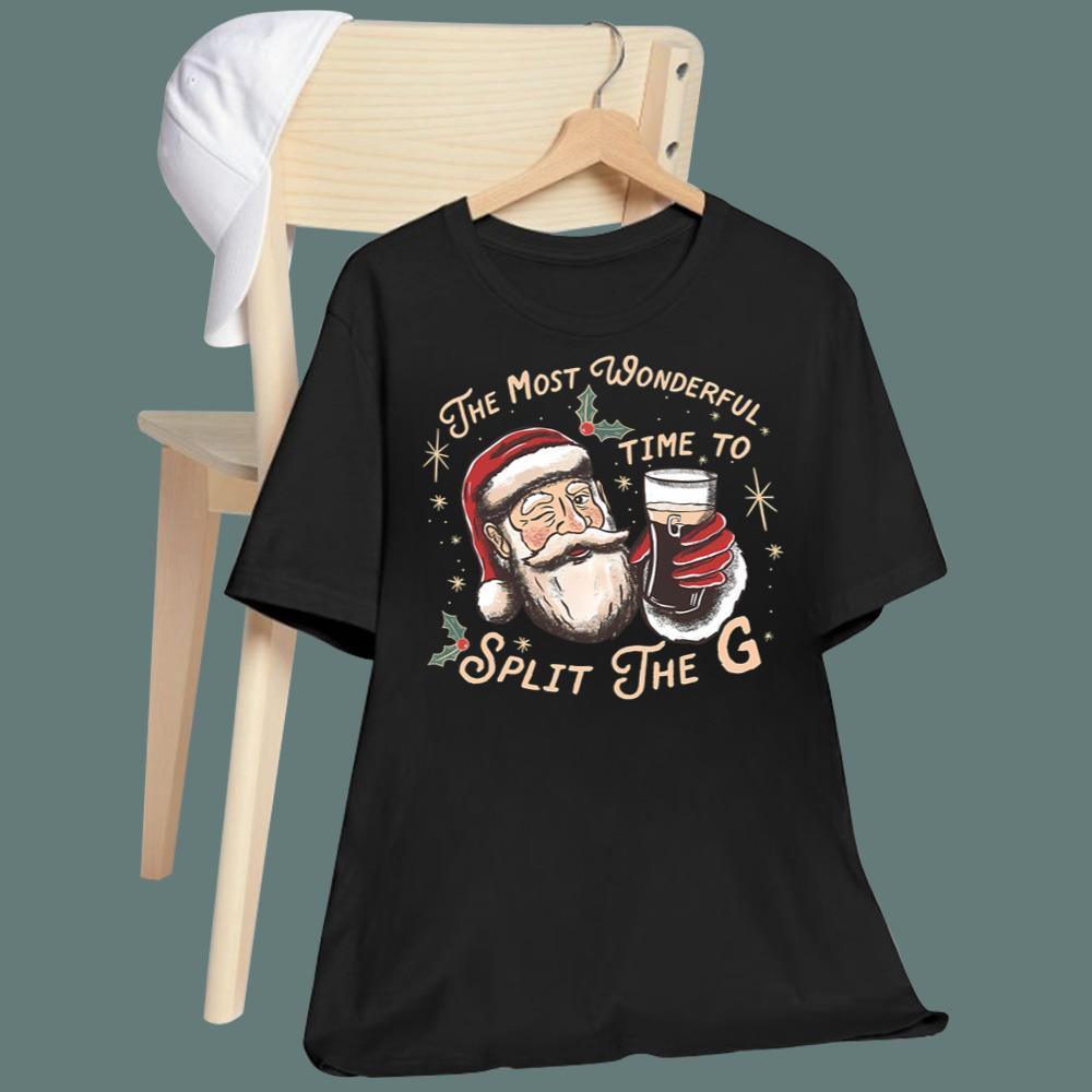 Santa The Most Wonderful Time To Split The G T-Shirt