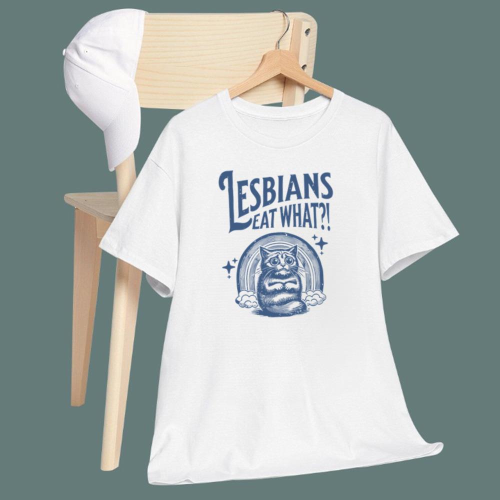 Scary Cat Lesbians Eat What T-Shirt