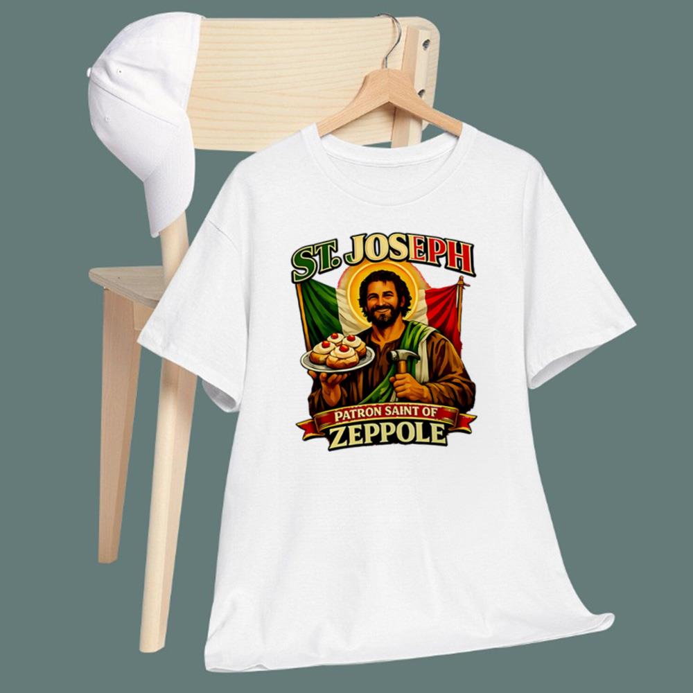 St Joseph Patron Saint Of Zeppole T-Shirt