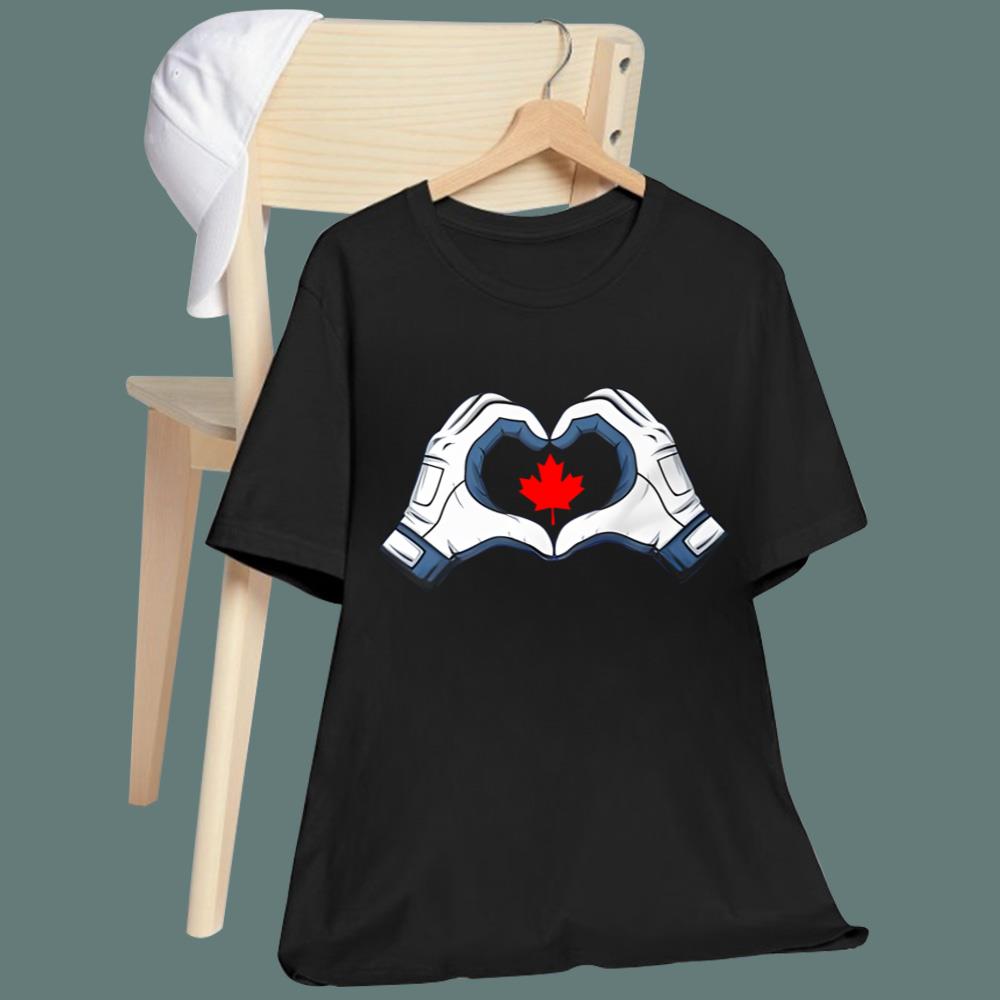 Vladdy Hands Heart Maple Leaf T-Shirt