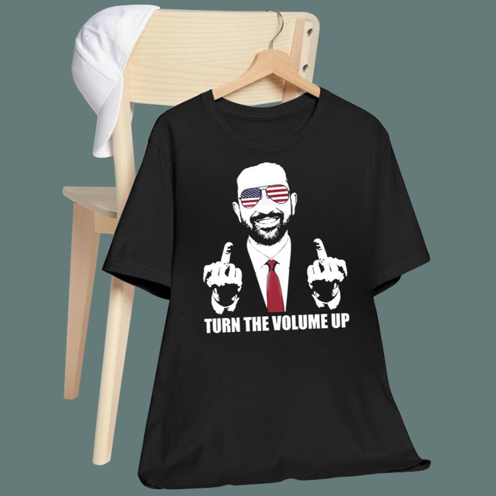 Zohran Mamdani Middle Finger Turn The Volume Up T-Shirt
