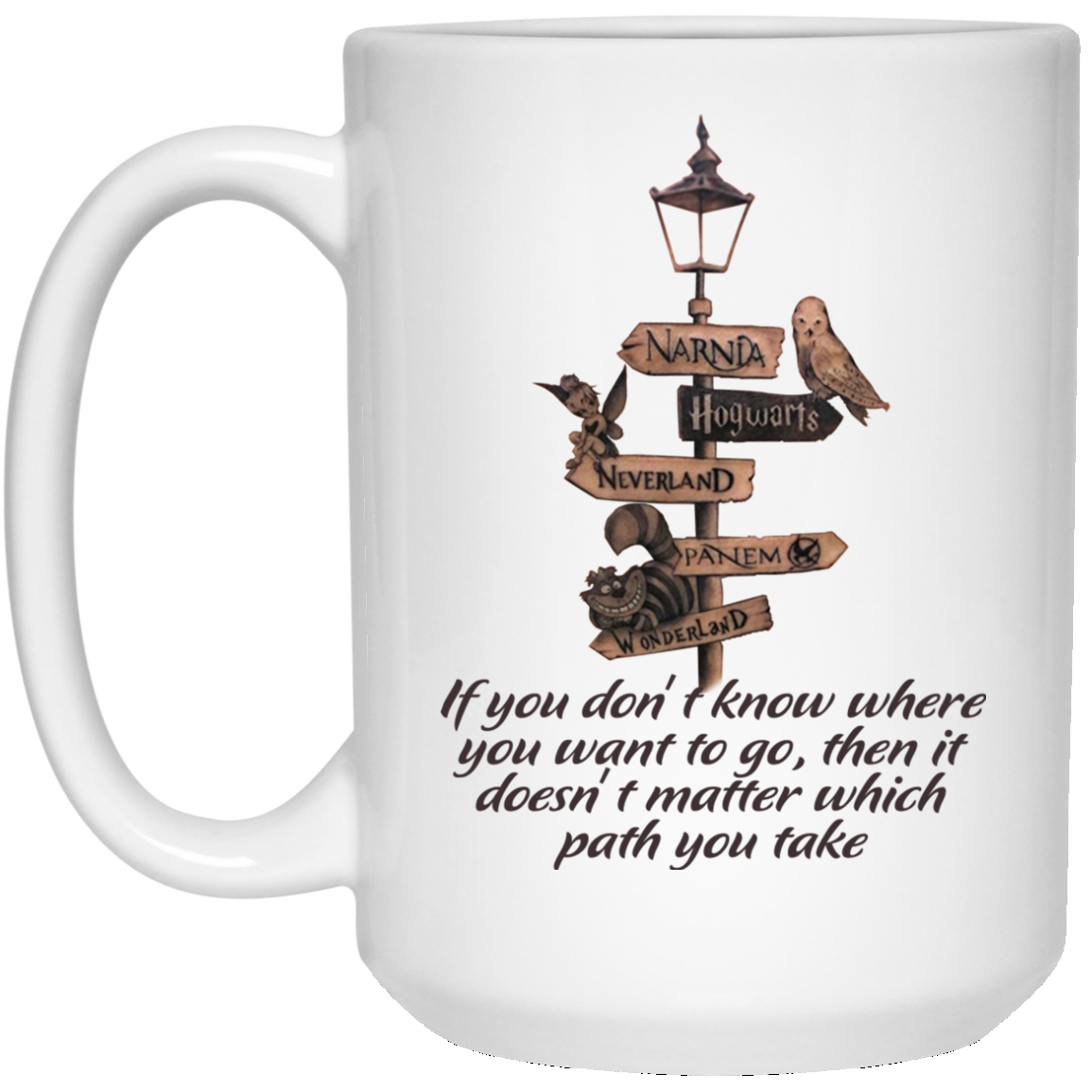If You Don't Know Where You Want To Go Mugs - TeeDragons