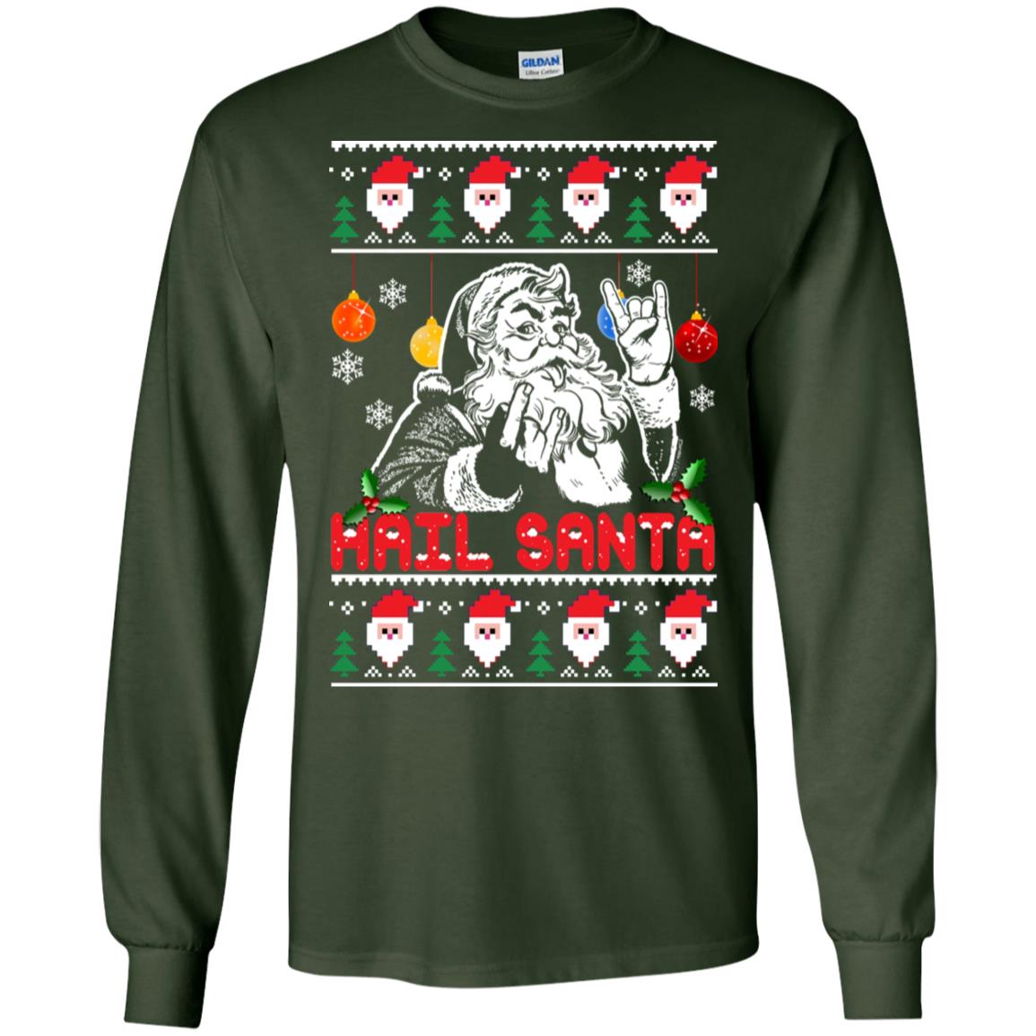 Hail Santa Christmas Sweater - TeeDragons
