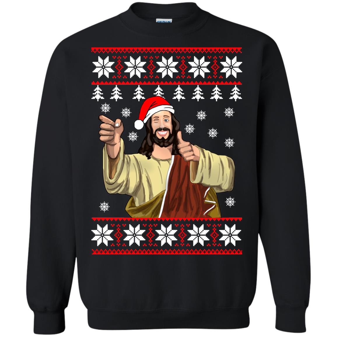Jesus Smile Ugly Christmas Sweater - TeeDragons