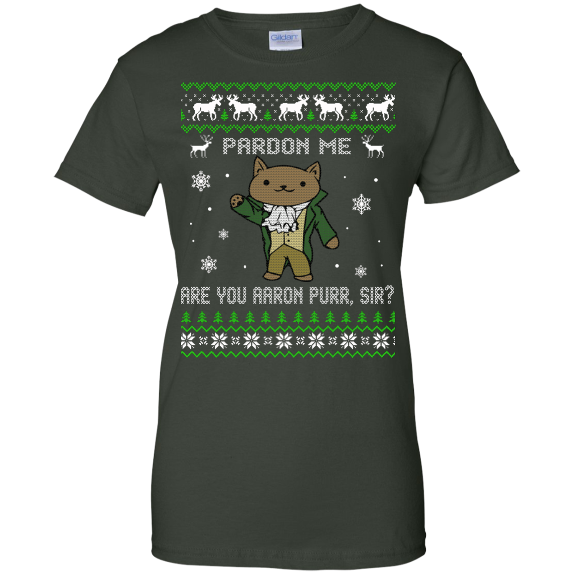 Hamilcat Christmas Sweater - Pardon Me Aaron Purr, Sir? - TeeDragons