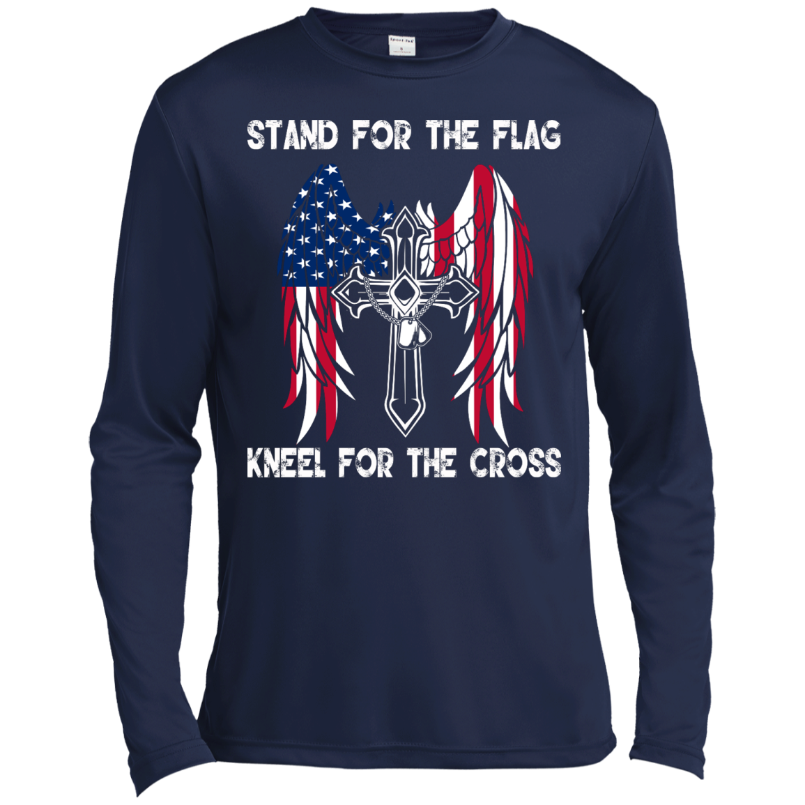Stand For The Flag Kneel For The Cross Shirt, Hoodie, Tank - TeeDragons