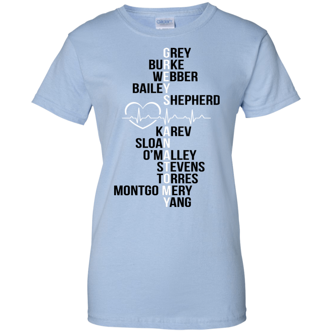 Greys Anatomy - Grey - Burke - Webber - Bailey T-Shirt - TeeDragons