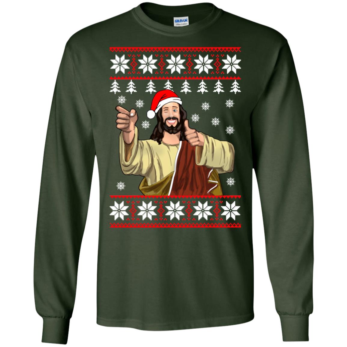 Jesus Smile Ugly Christmas Sweater - TeeDragons