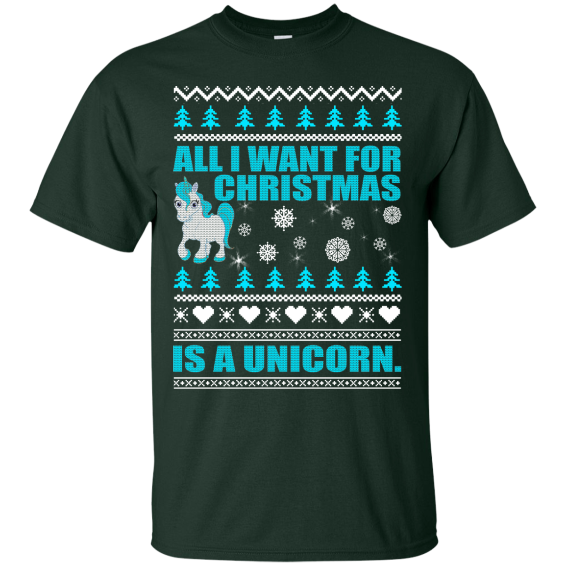 All I Want For Christmas Is A Unicorn Christmas Sweater - TeeDragons