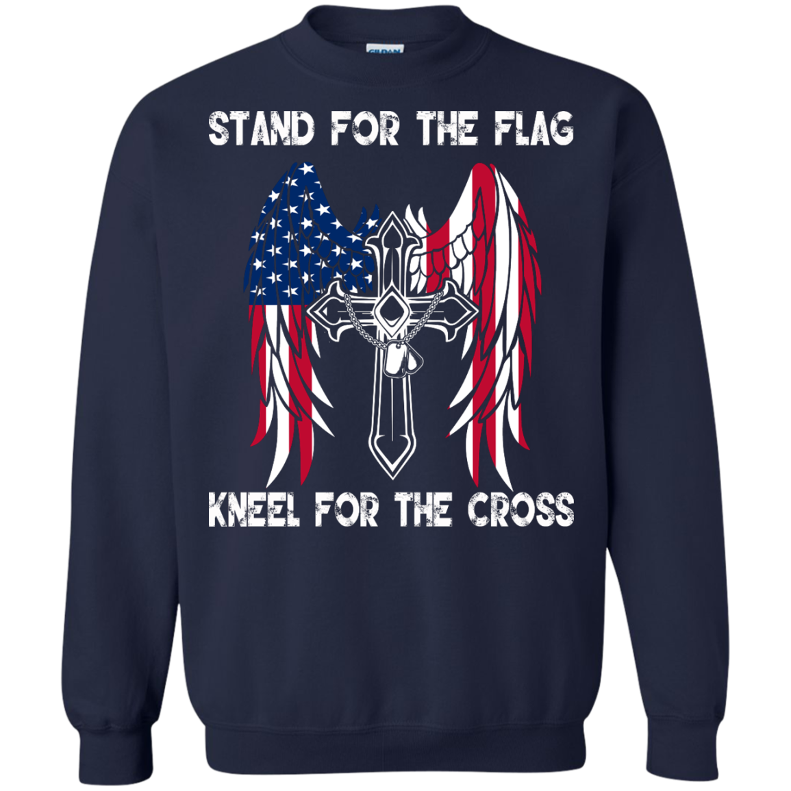Stand For The Flag Kneel For The Cross Shirt, Hoodie, Tank - TeeDragons