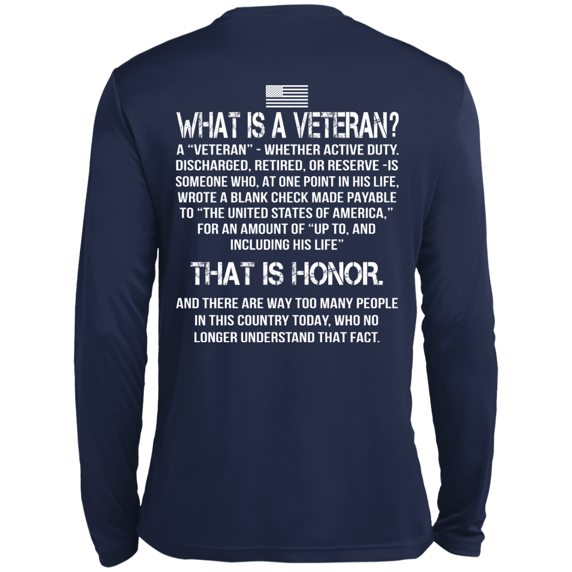 What Is A Veteran? - That Is Honor Shirt - Back Design - TeeDragons