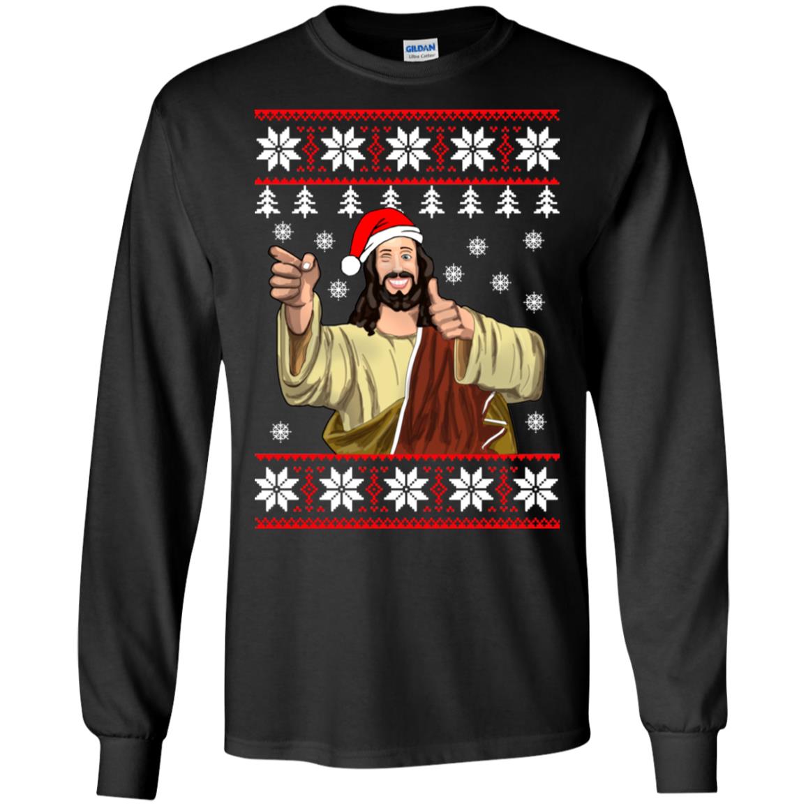 Jesus Smile Ugly Christmas Sweater - TeeDragons