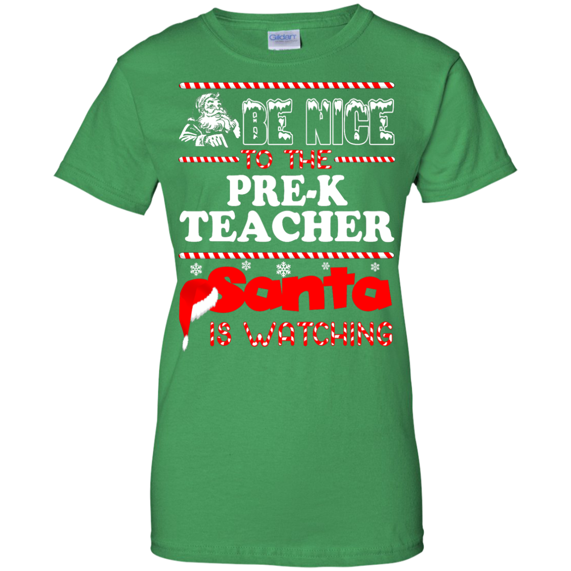 Be Nice To The Pre-K Teacher Santa Is Watching Shirt, Hoodie, Tank - TeeDragons