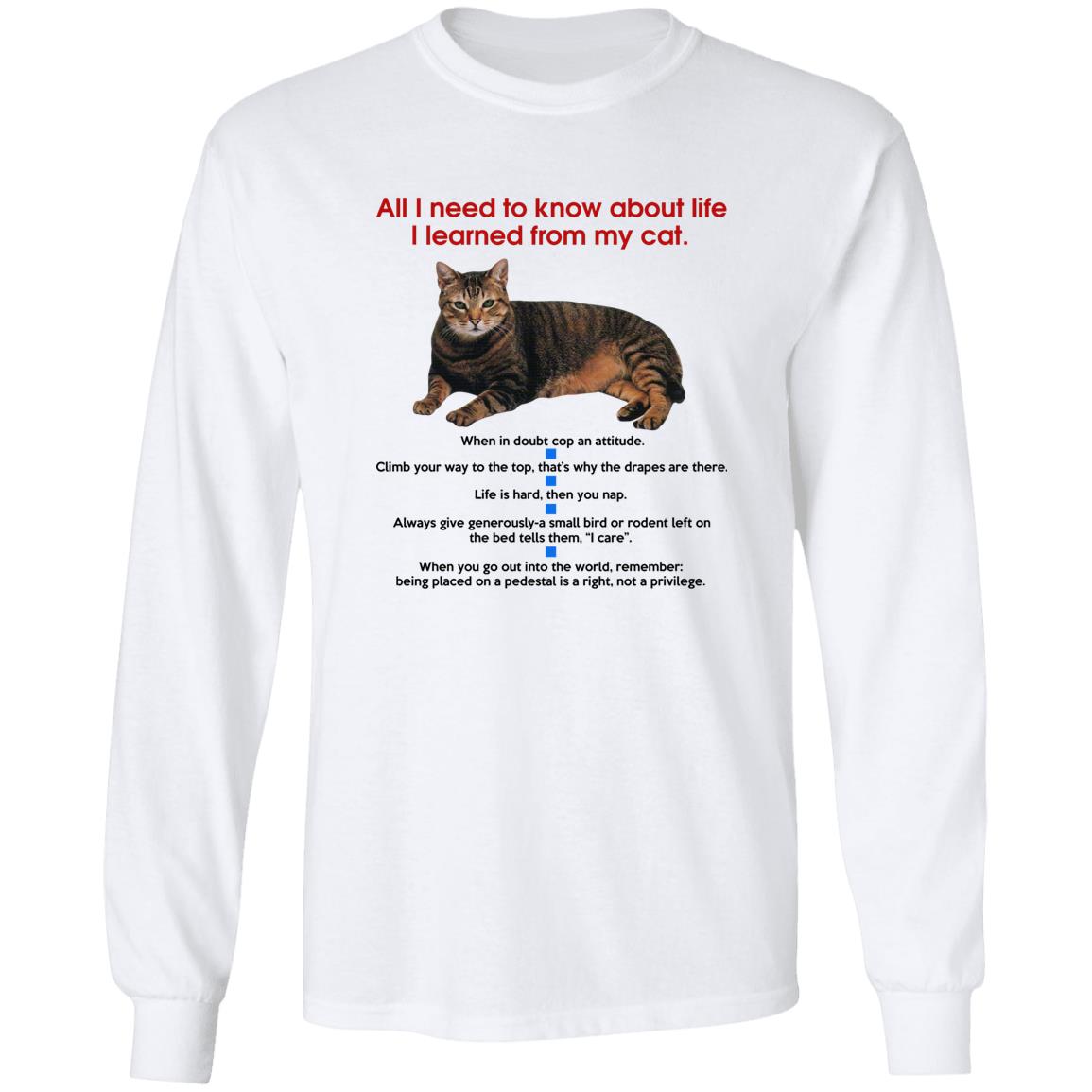 All I Need To Know About Life I Learned From My Cat Shirt