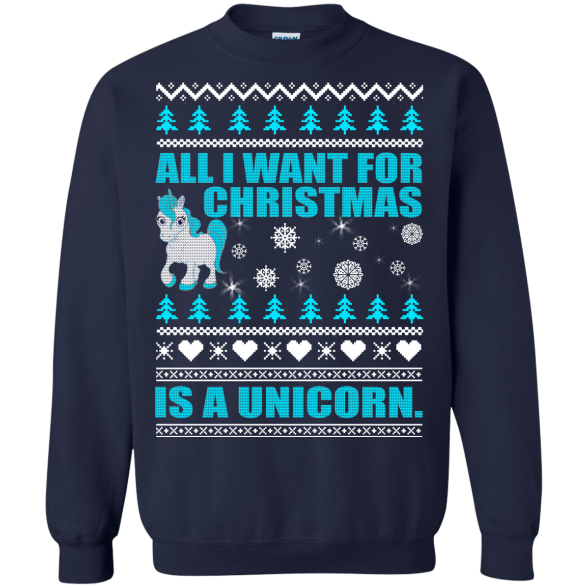 All I Want For Christmas Is A Unicorn Christmas Sweater - TeeDragons