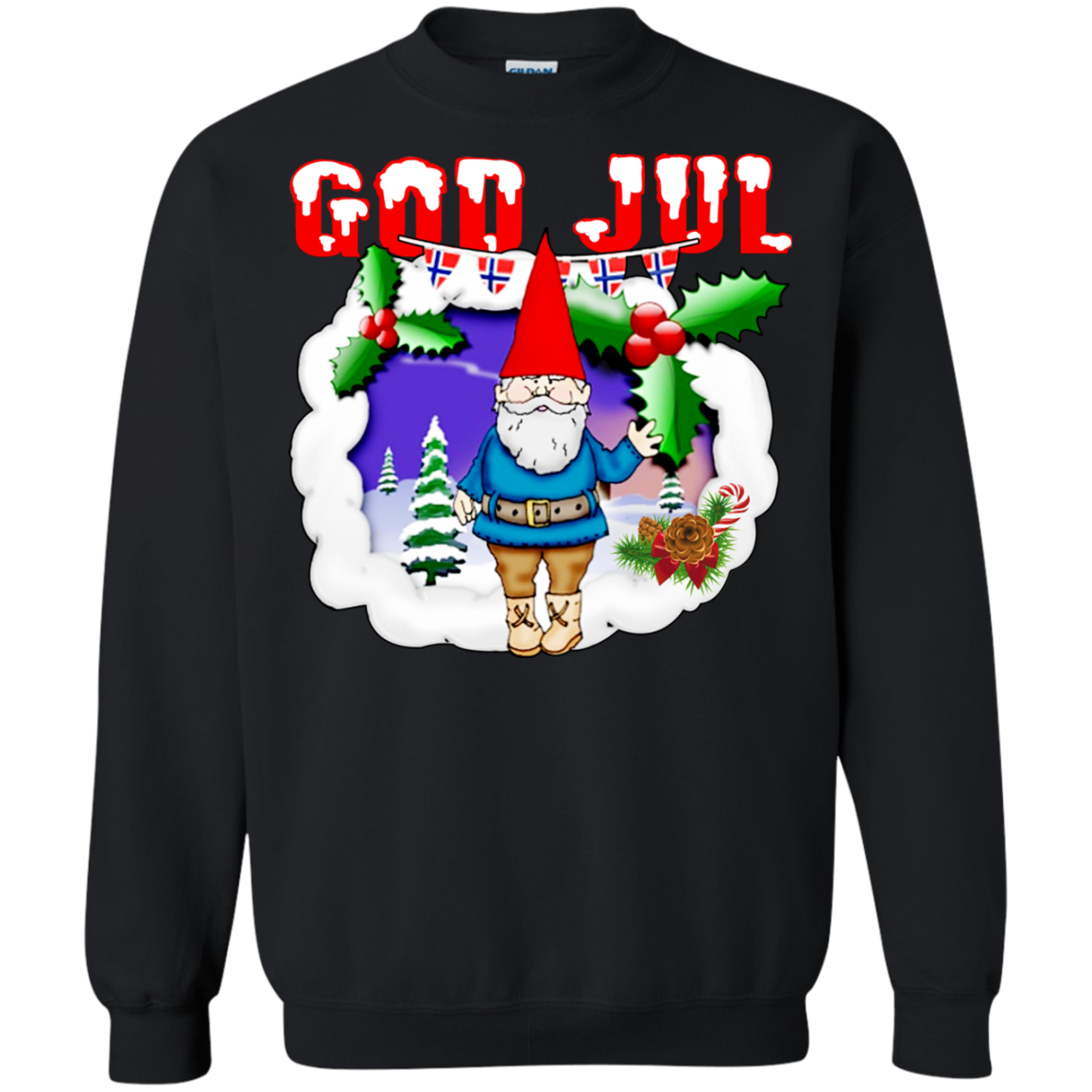 Christmas God Jul Ugly Sweater - TeeDragons