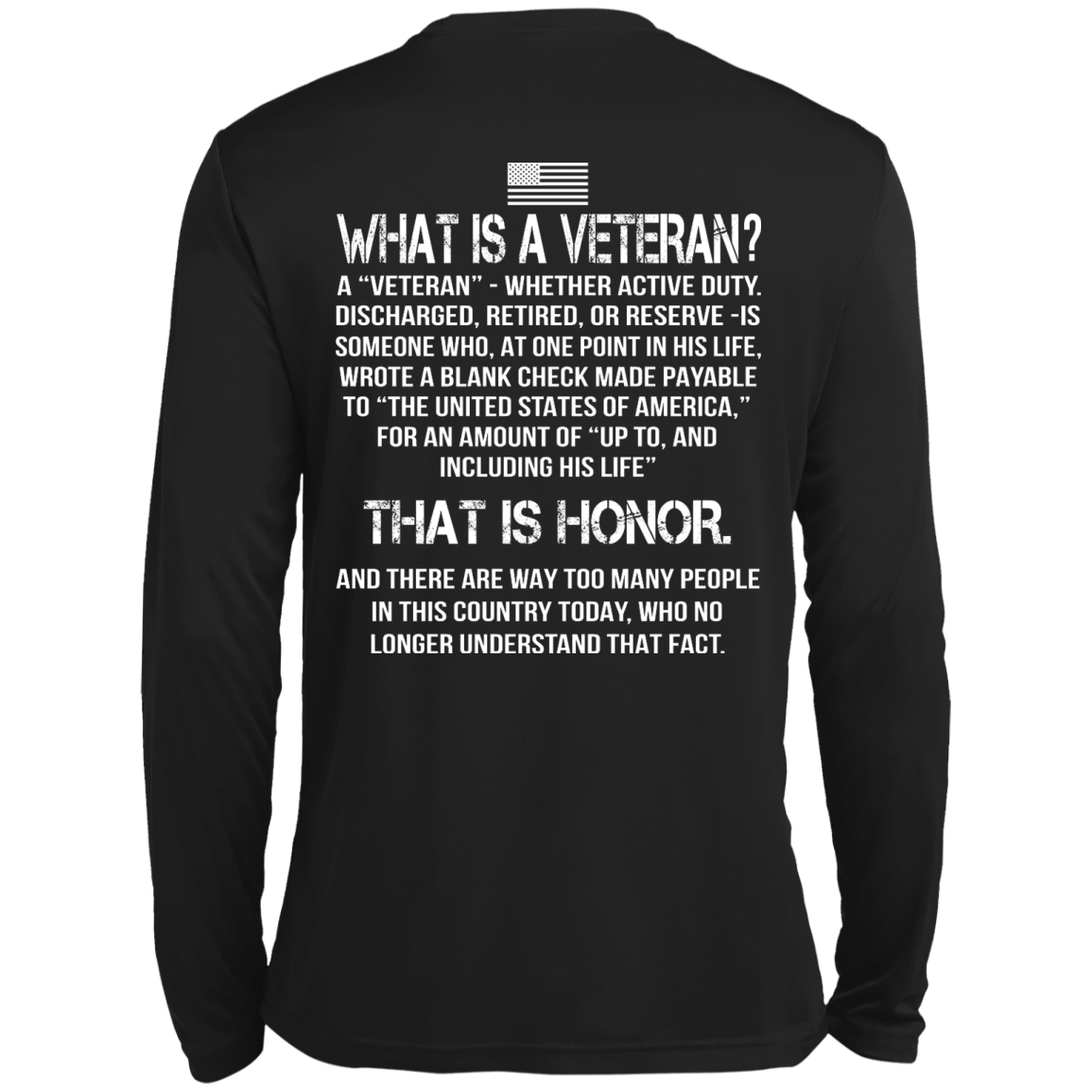 What Is A Veteran? - That Is Honor Shirt - Back Design - TeeDragons