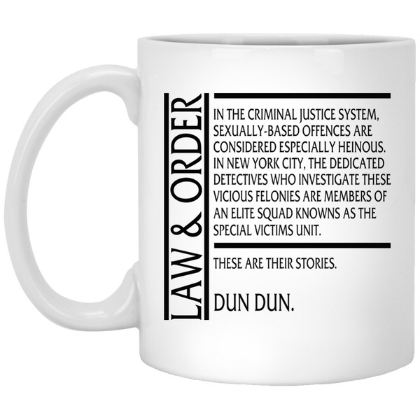 Law & Order These are Their Stories White Mug – NBC Store