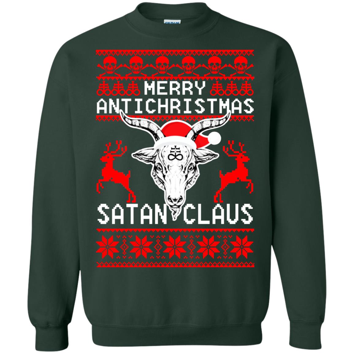 Merry Antichristmas Santa Claus Christmas Sweater - TeeDragons