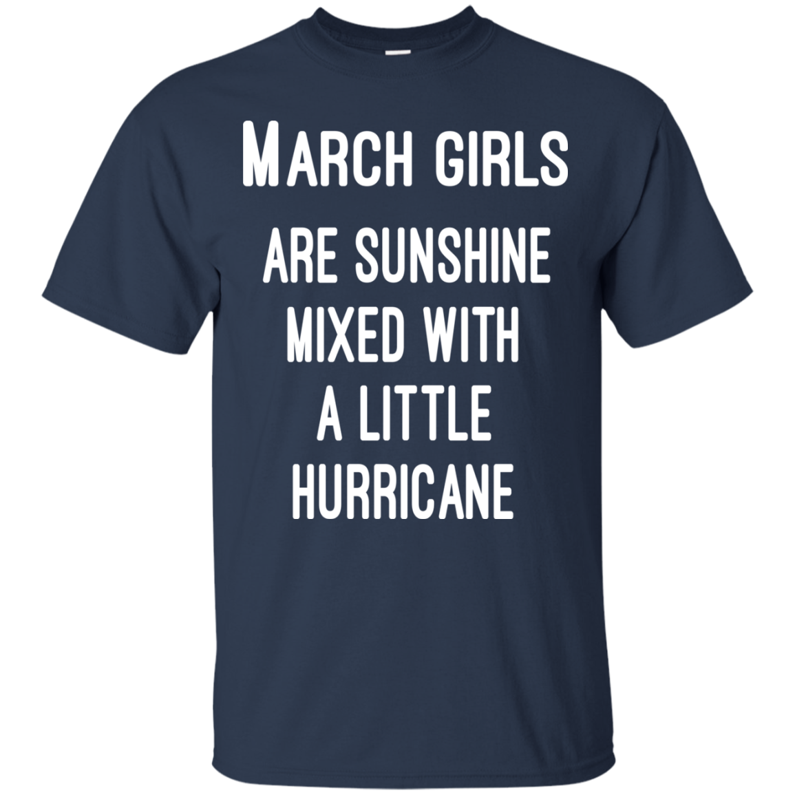 March Girls Are Sunshine Mixed With A Little Hurricane Shirt, Hoodie - TeeDragons