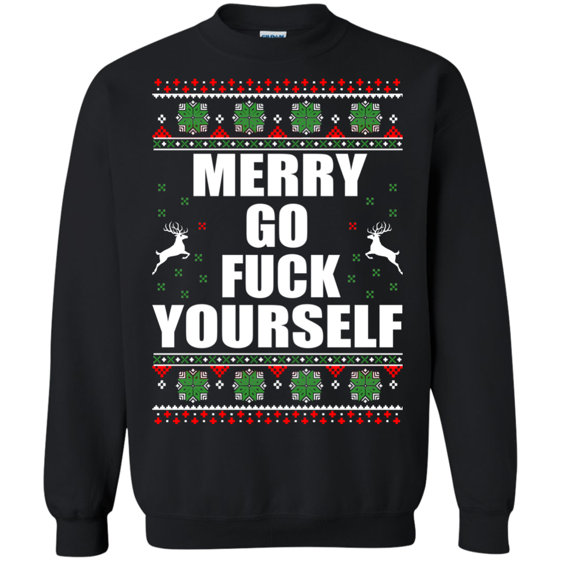 Merry Go Fuck Yourself Christmas Sweater - TeeDragons