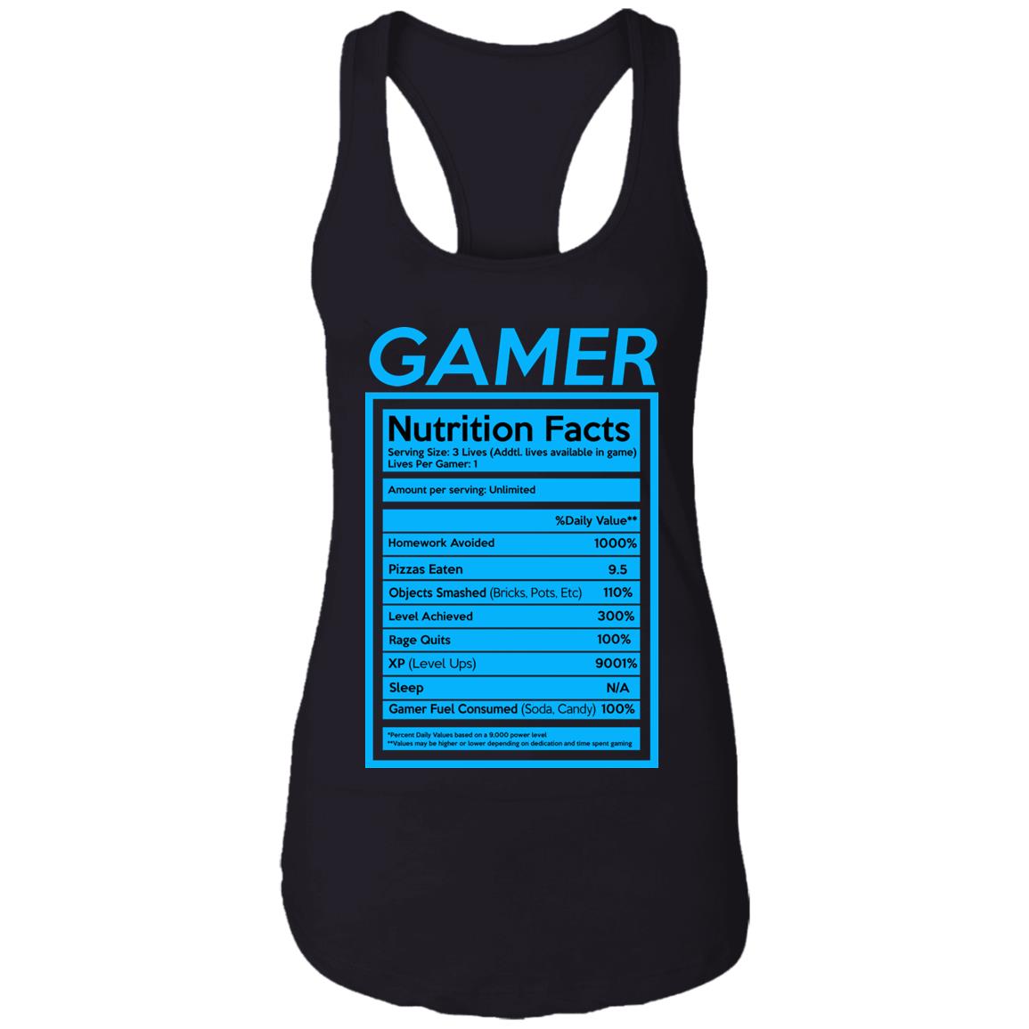 Gamer Nutrition Facts Shirt