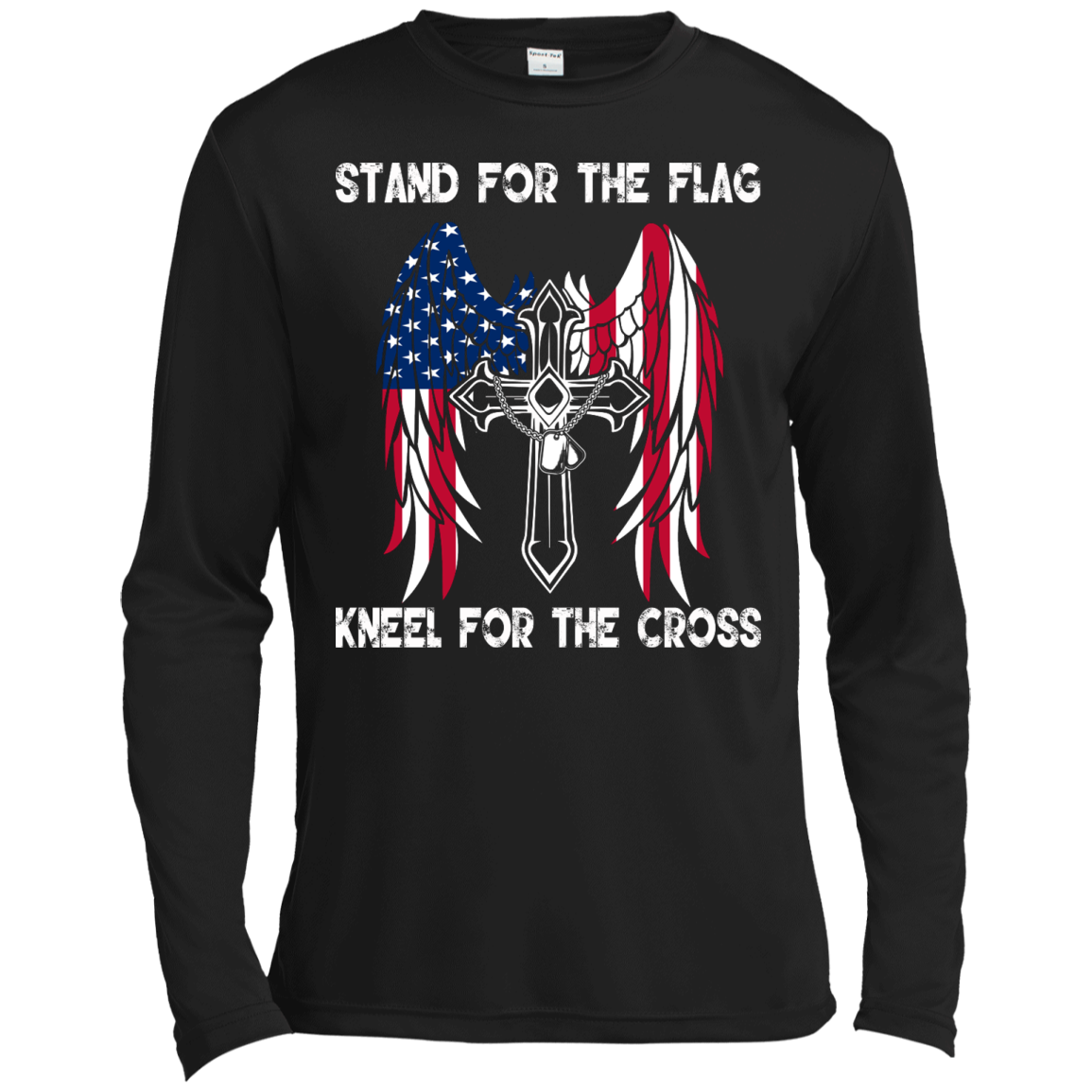 Stand For The Flag Kneel For The Cross Shirt, Hoodie, Tank - TeeDragons
