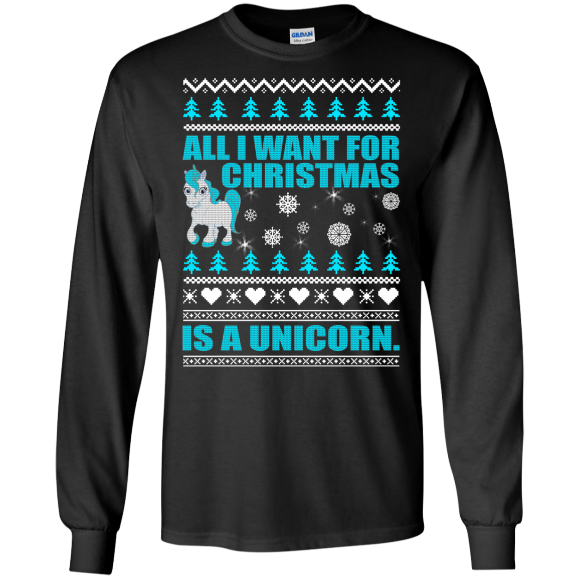 All I Want For Christmas Is A Unicorn Christmas Sweater - TeeDragons