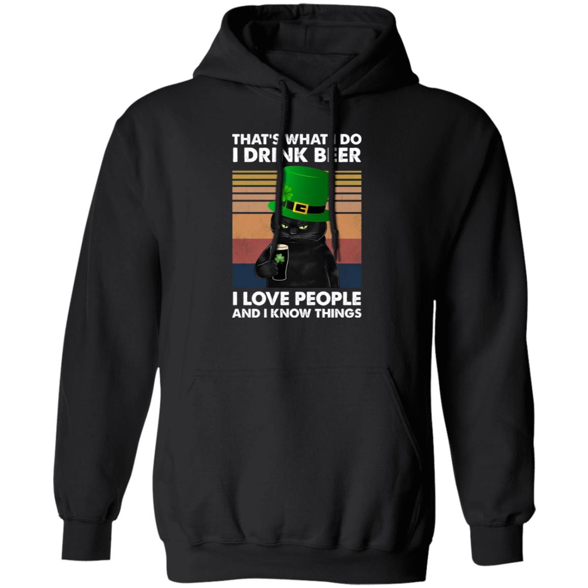 Black Cat St Patrick’s Day – That’s What I Do I Drink Beer Shirt