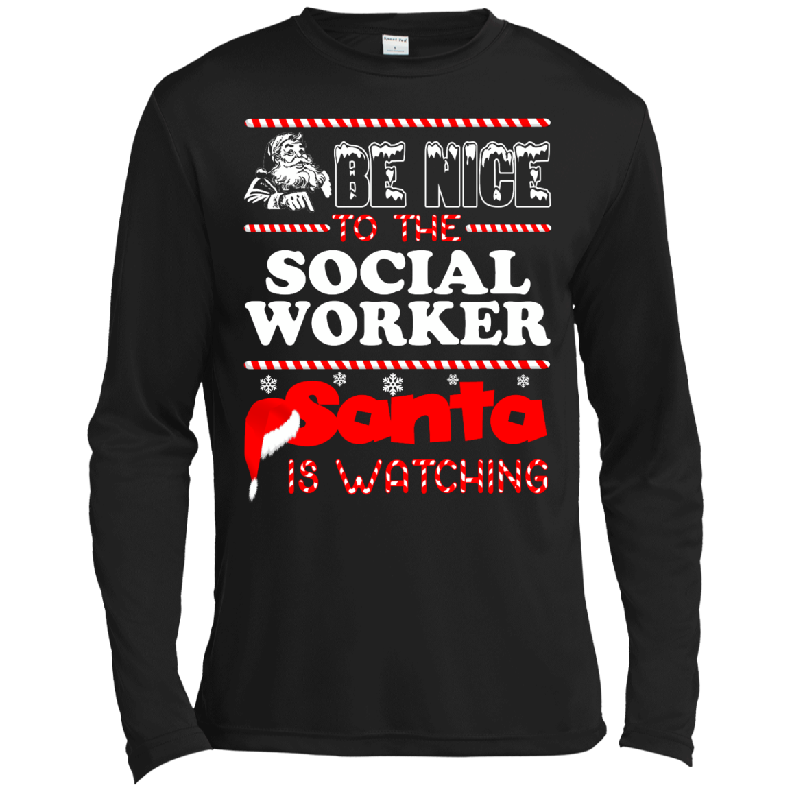 Be Nice To The Social Worker Santa Is Watching Shirt, Hoodie, Tank - TeeDragons